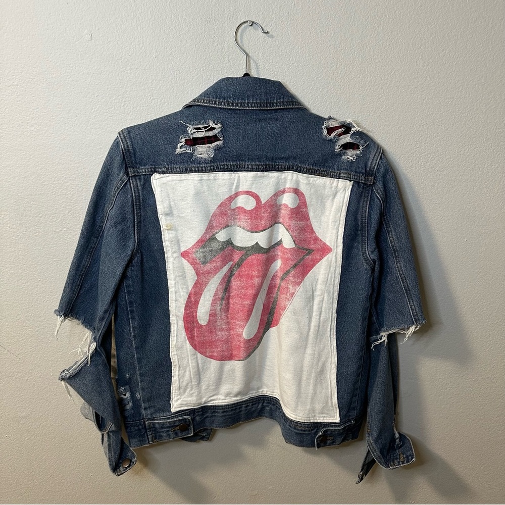 Rolling Stones Band Tee Jean Jacket